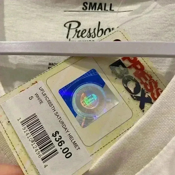 NWT PRESSBOX Florida Gators White V neck t shirt Sz S - Picture 3 of 4